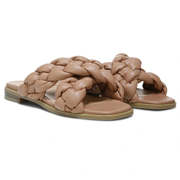 Vionic - Kalina Women's Slide Braided Sandals - Nude/Tan - Size 7 - Picture 1 of 9